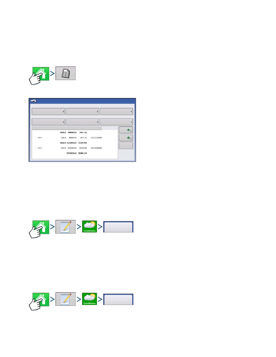 Reports, Summary report, Field notes | Eports, Ummary, Eport, Ield, Otes | Kinze Ag Leader Integra User Manual | Page 83 / 350