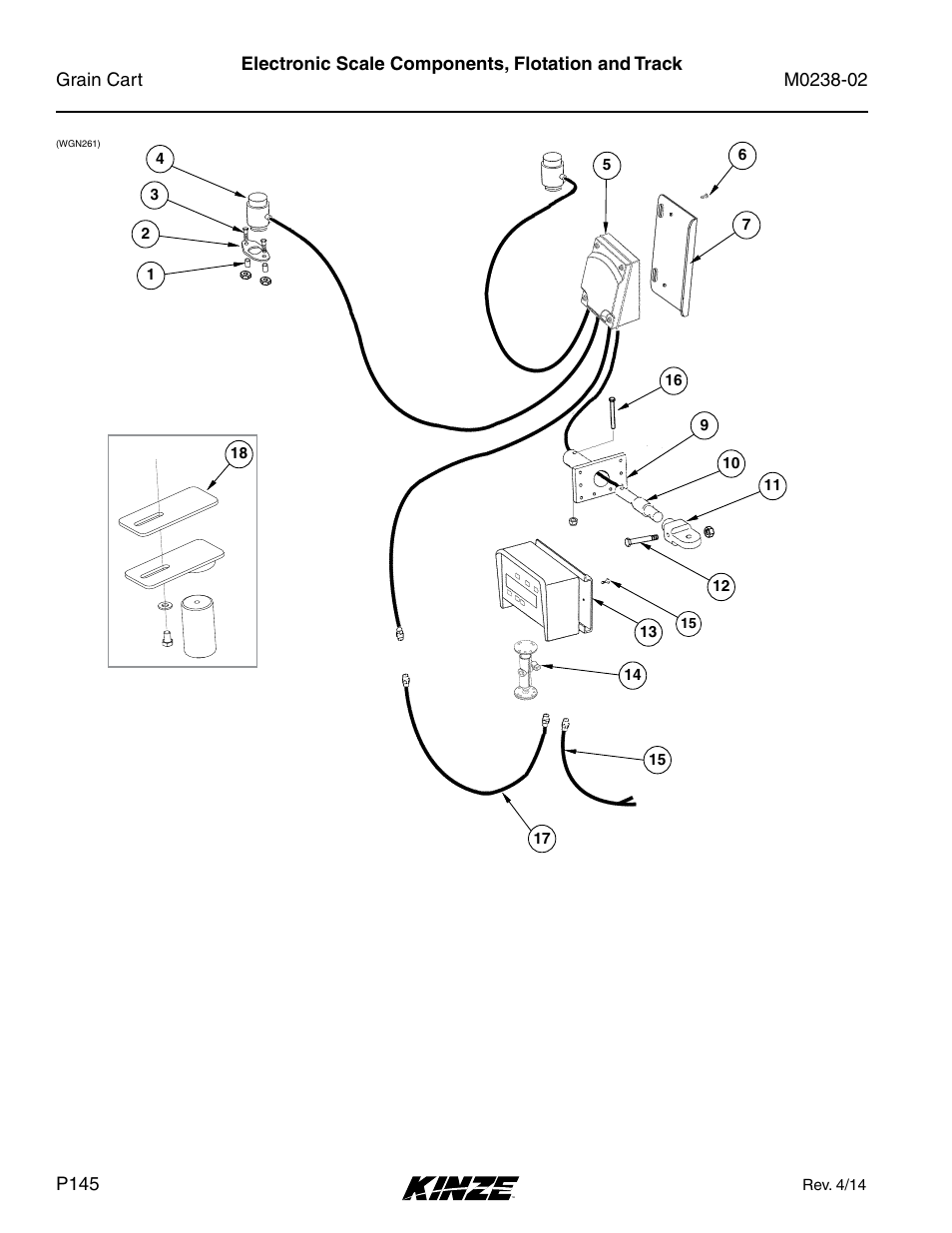 Electronic scale components, flotation and track | Kinze Grain Carts Rev. 4/14 User Manual | Page 148 / 176