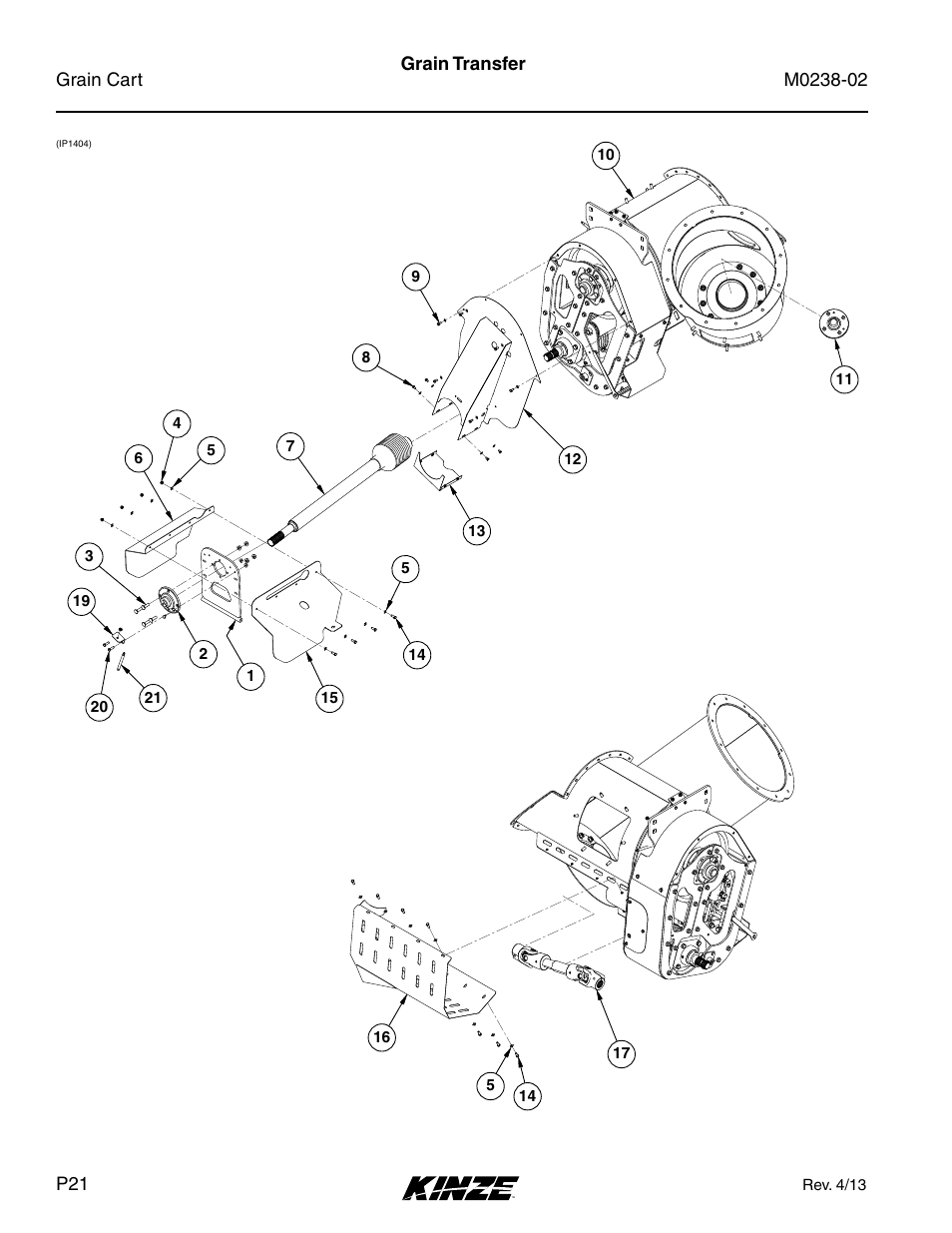 Grain transfer | Kinze Grain Carts Rev. 4/14 User Manual | Page 24 / 176