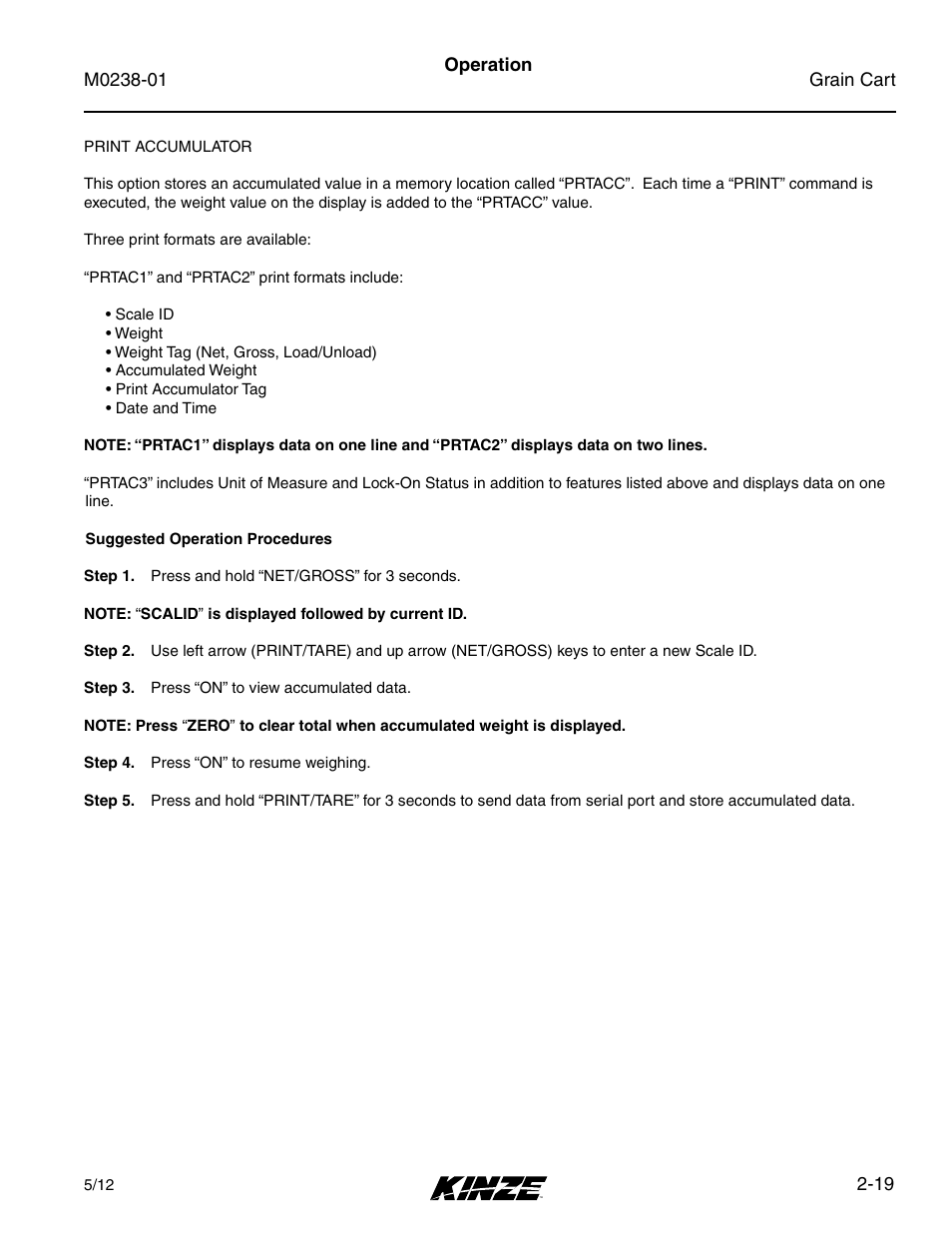 Kinze Grain Carts Rev. 7/14 User Manual | Page 33 / 70