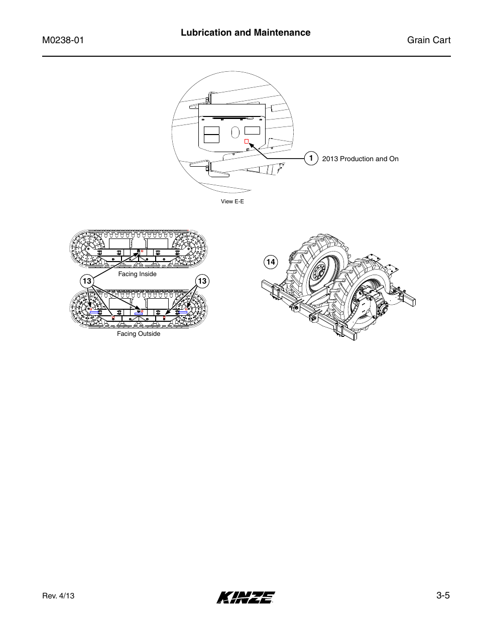 5 lubrication and maintenance | Kinze Grain Carts Rev. 7/14 User Manual | Page 41 / 70