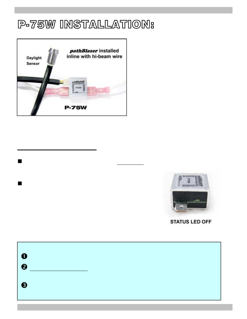 P-75w installation | Kisan Electronics P75W User Manual | Page 4 / 7