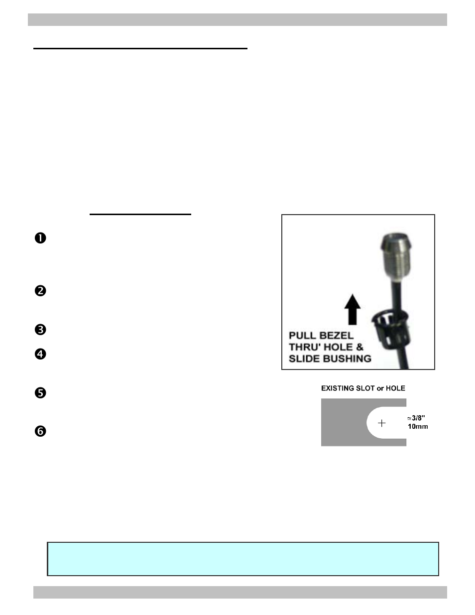 Mounting daylight sensor, Flush mount | Kisan Electronics P75W User Manual | Page 5 / 7