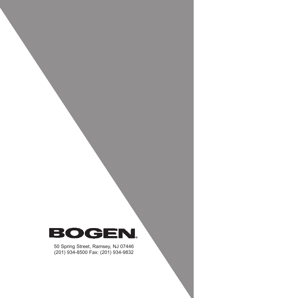 Bogen RM-350D User Manual | Page 11 / 11