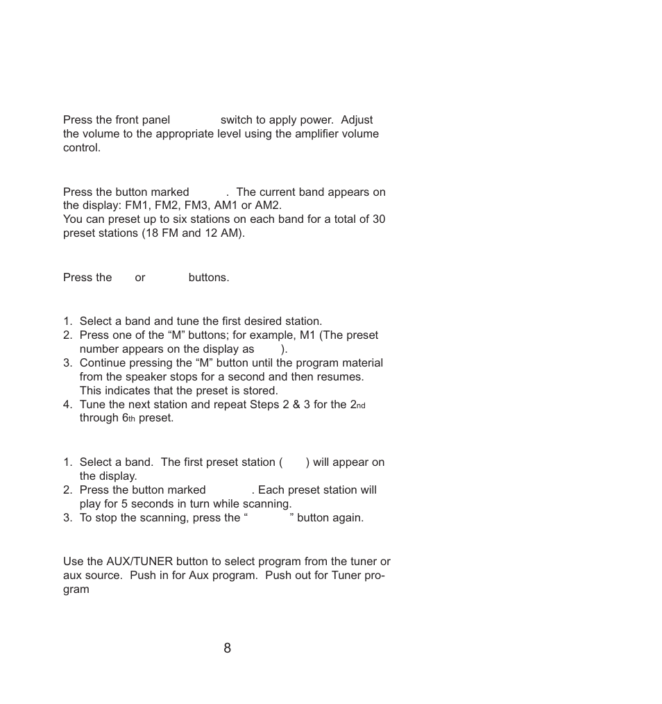 Operation | Bogen RM-350D User Manual | Page 8 / 11