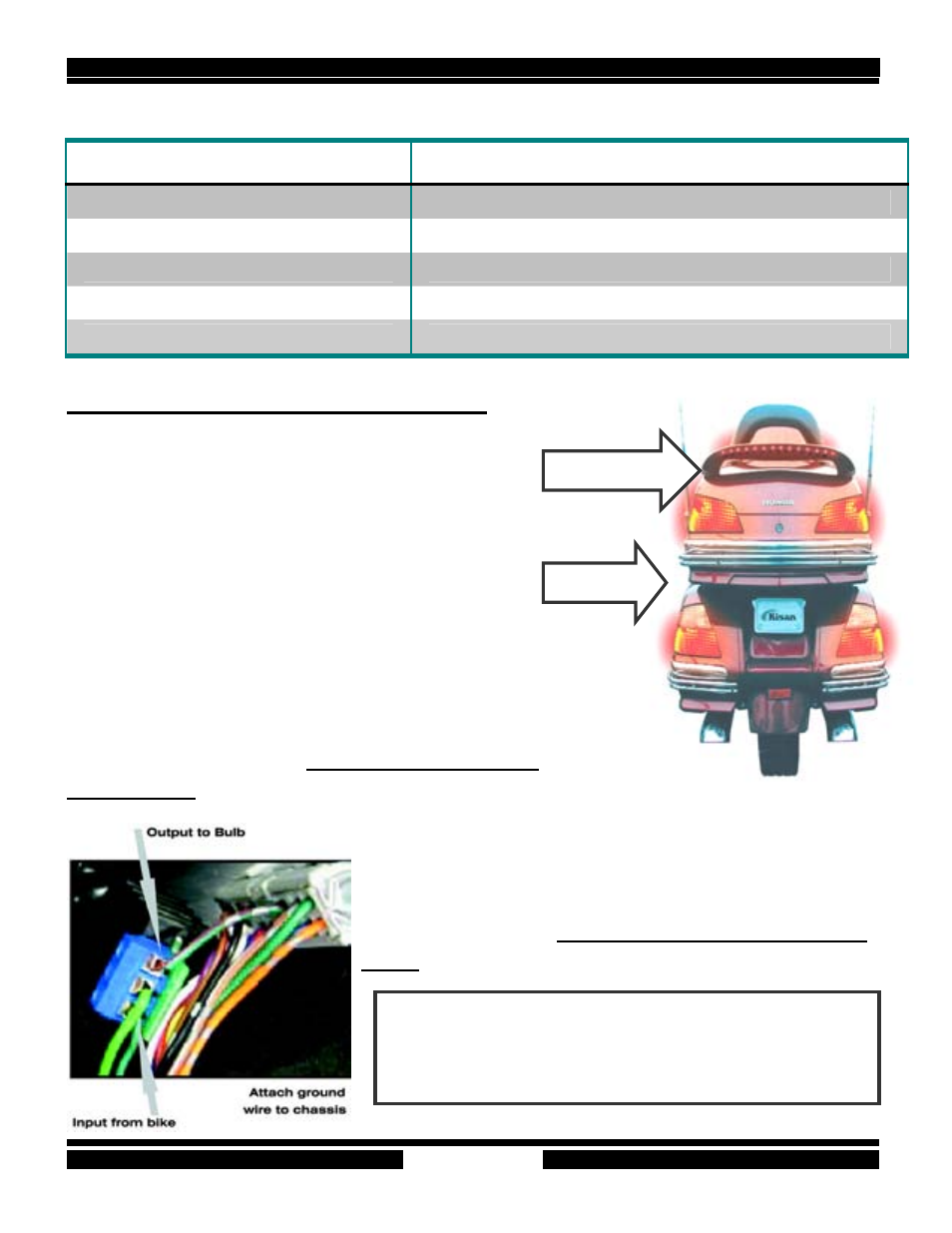 Goldwing tailblazer application | Kisan Electronics 30W-D User Manual | Page 25 / 33