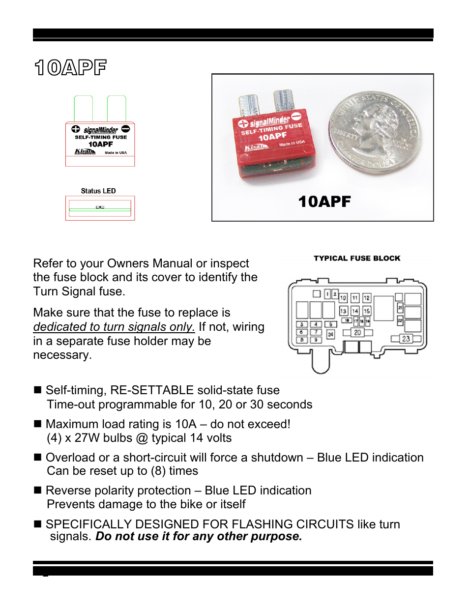 10apf | Kisan Electronics 10APF User Manual | Page 2 / 5