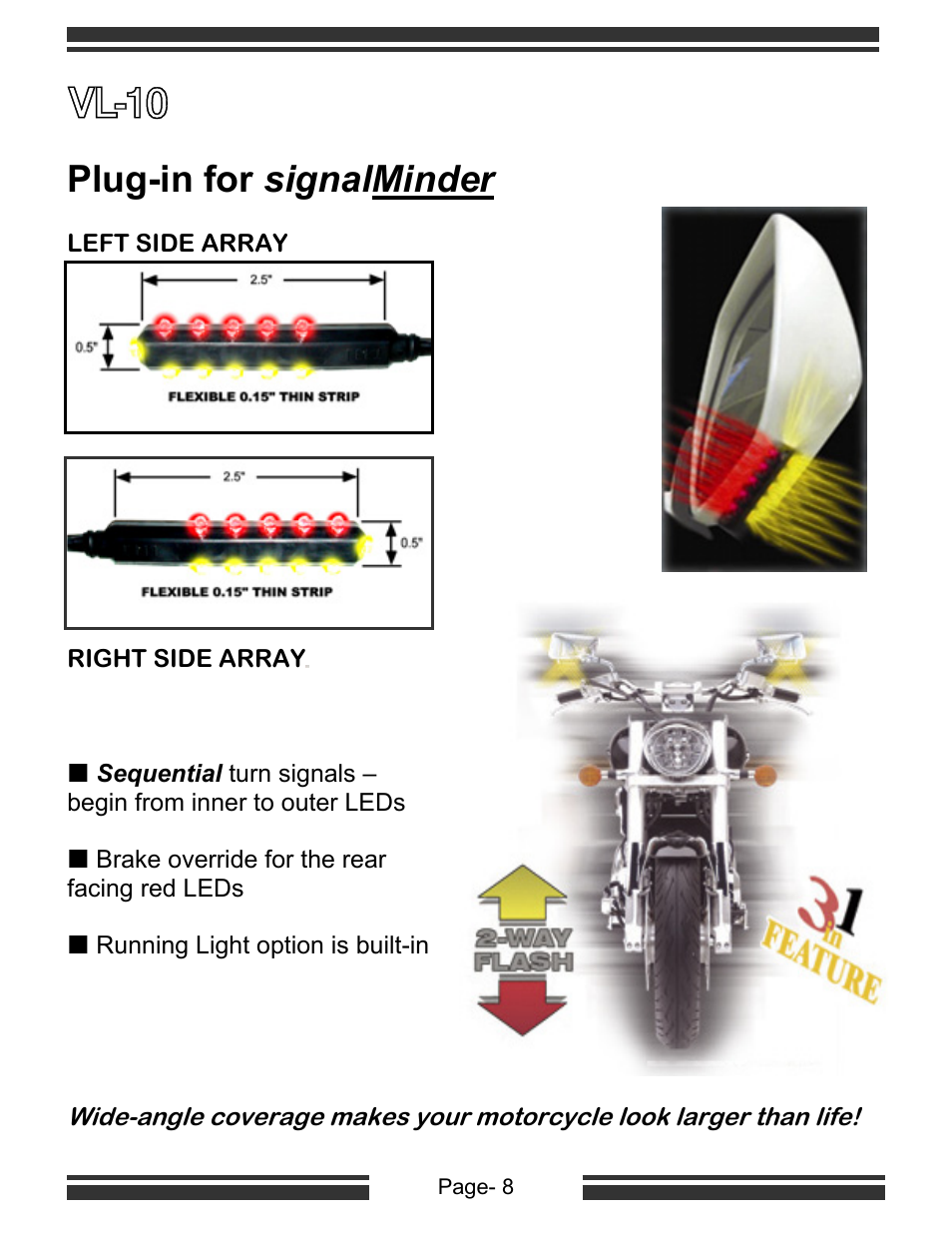 Vl-10, Plug-in for signalminder | Kisan Electronics VL-20 User Manual | Page 10 / 18