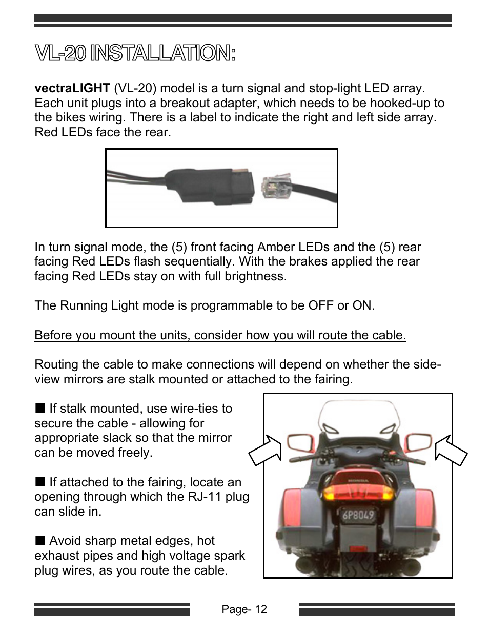 Vl-20 installation | Kisan Electronics VL-20 User Manual | Page 14 / 18