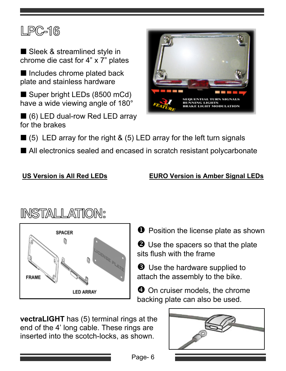 Lpc-16, Installation | Kisan Electronics VL-20 User Manual | Page 8 / 18