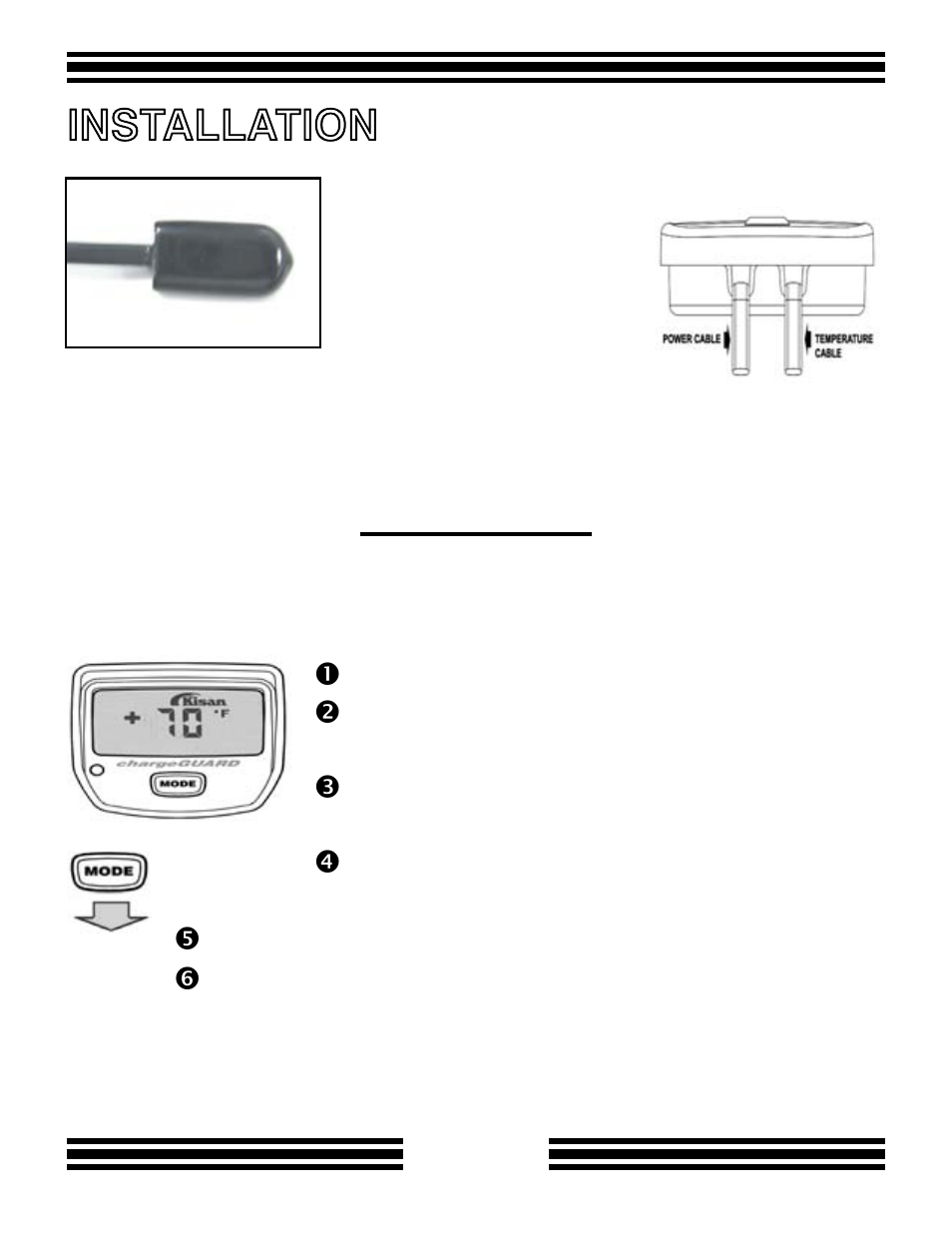 Installation, Trim feature | Kisan Electronics CX-10 User Manual | Page 13 / 20