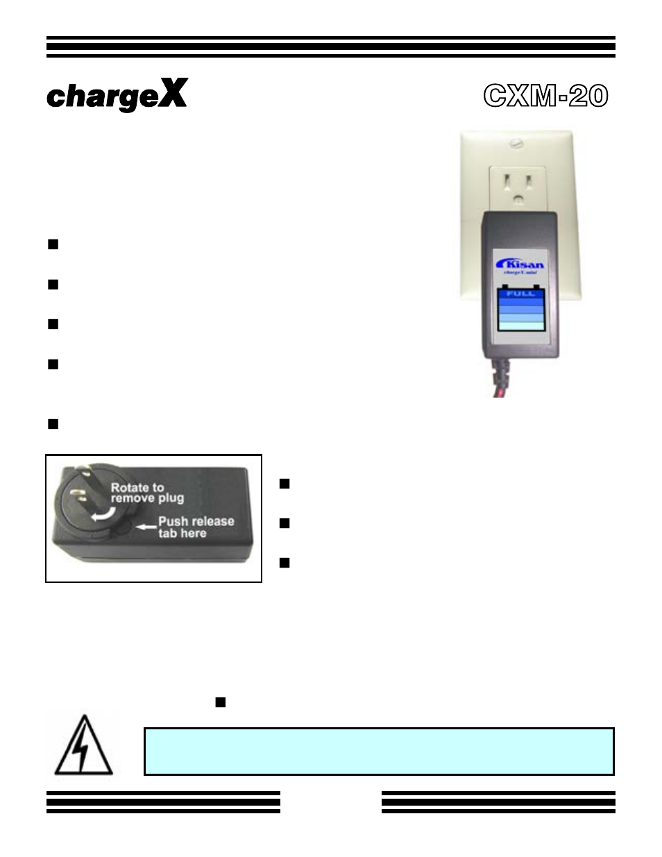 Charge, Cxm-20, Mini | Kisan Electronics CX-10 User Manual | Page 17 / 20