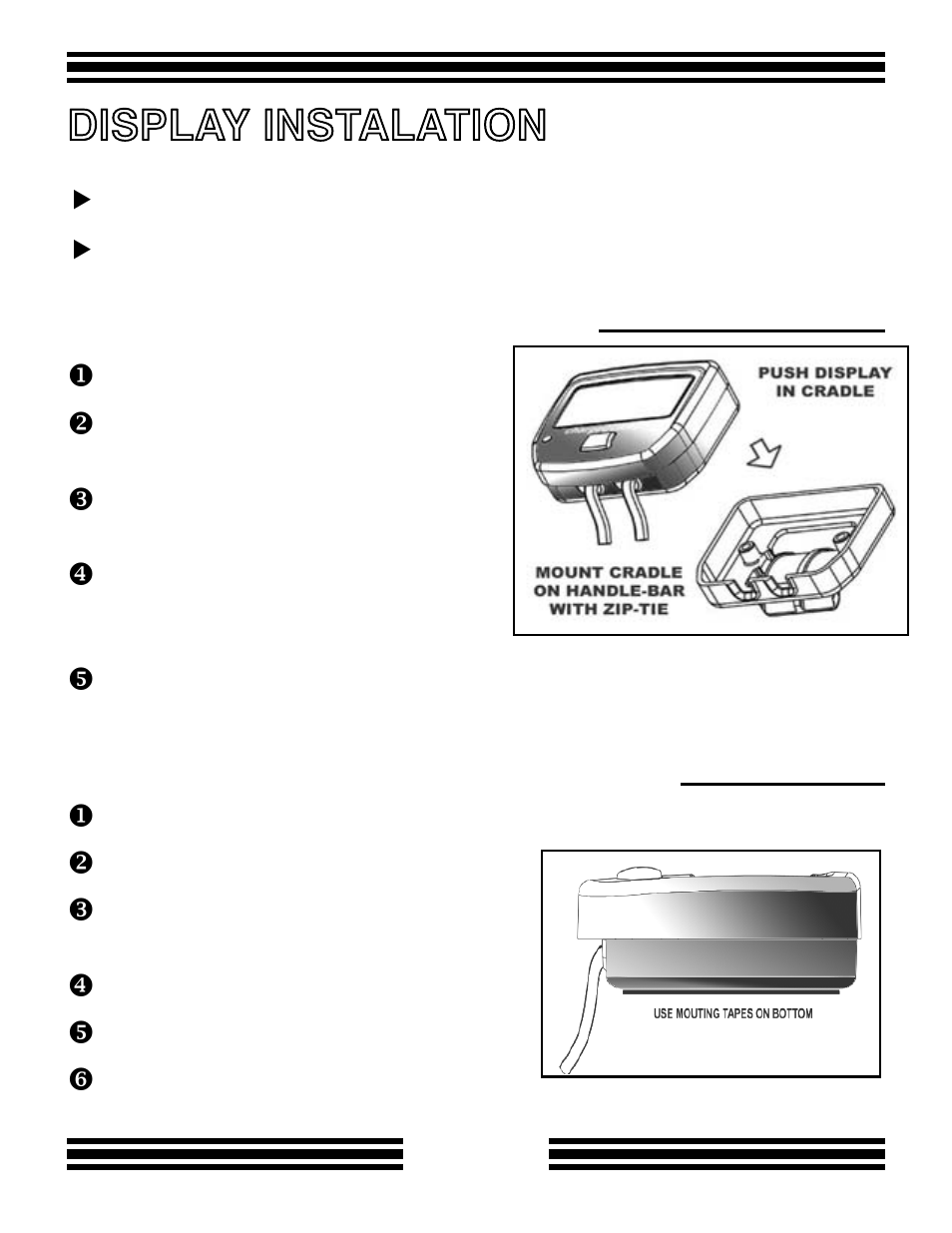 Isplay instalation | Kisan Electronics CX-10 User Manual | Page 7 / 20