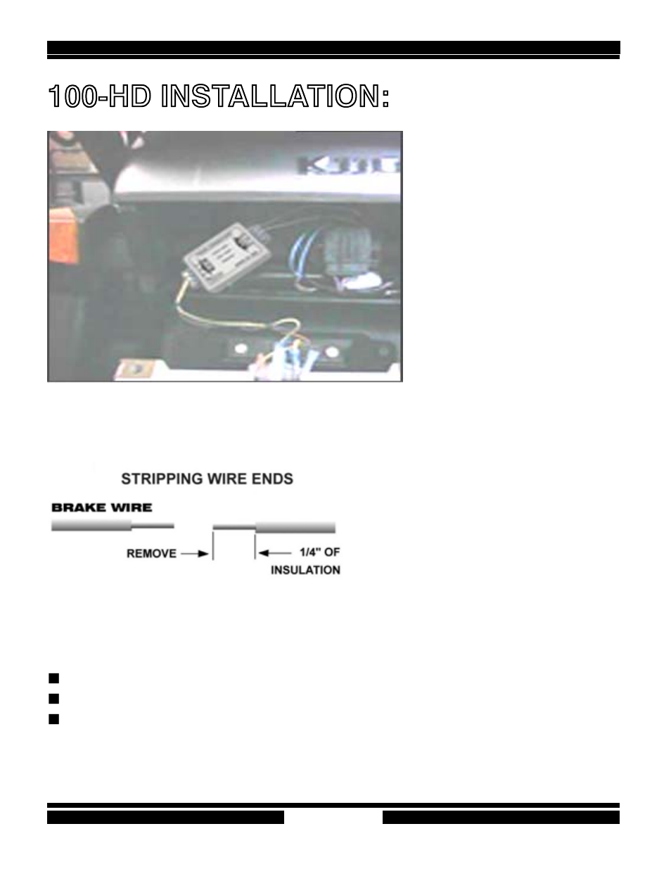 Hd installation | Kisan Electronics ManualtailBlazer User Manual | Page 11 / 30