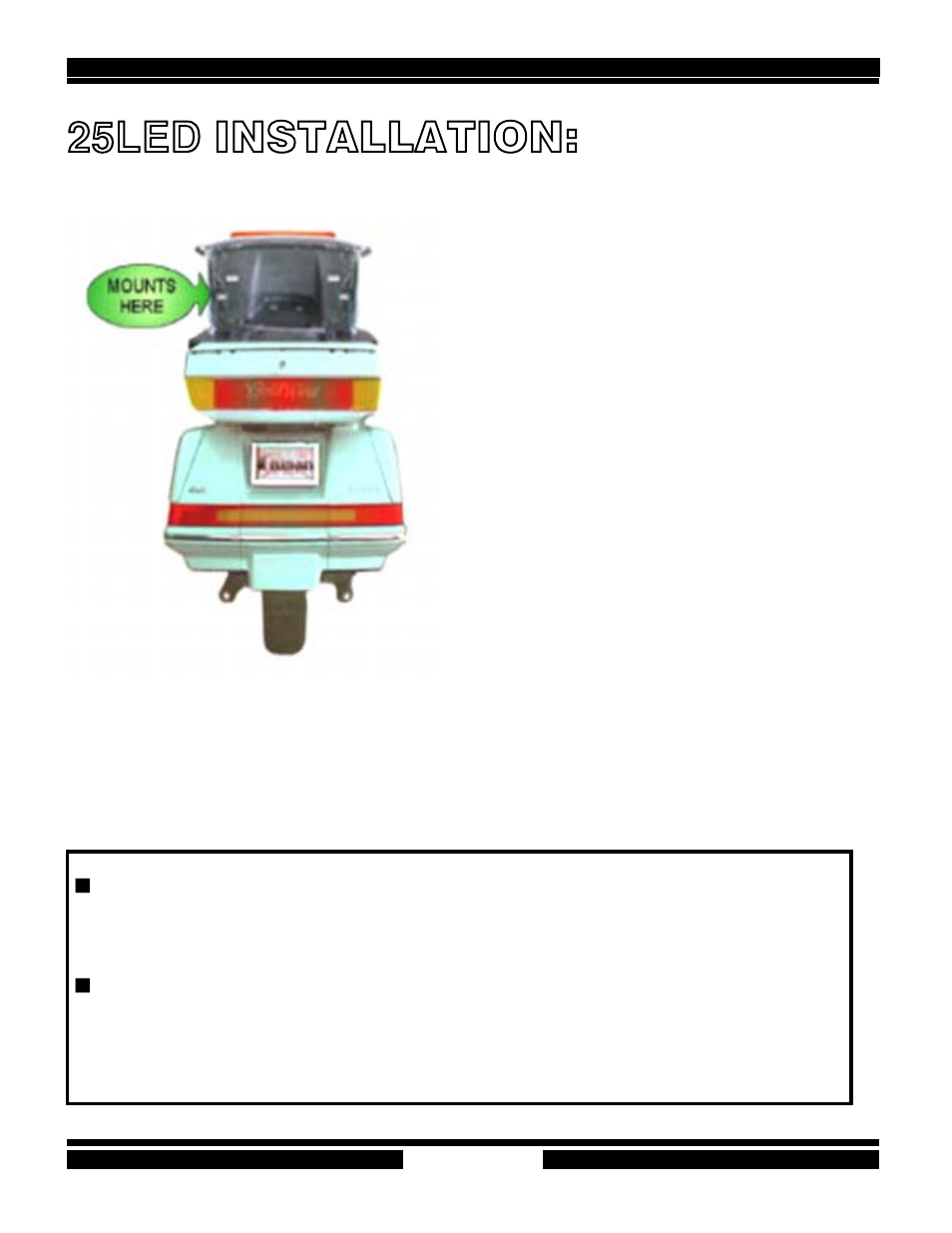 25led installation | Kisan Electronics ManualtailBlazer User Manual | Page 17 / 30