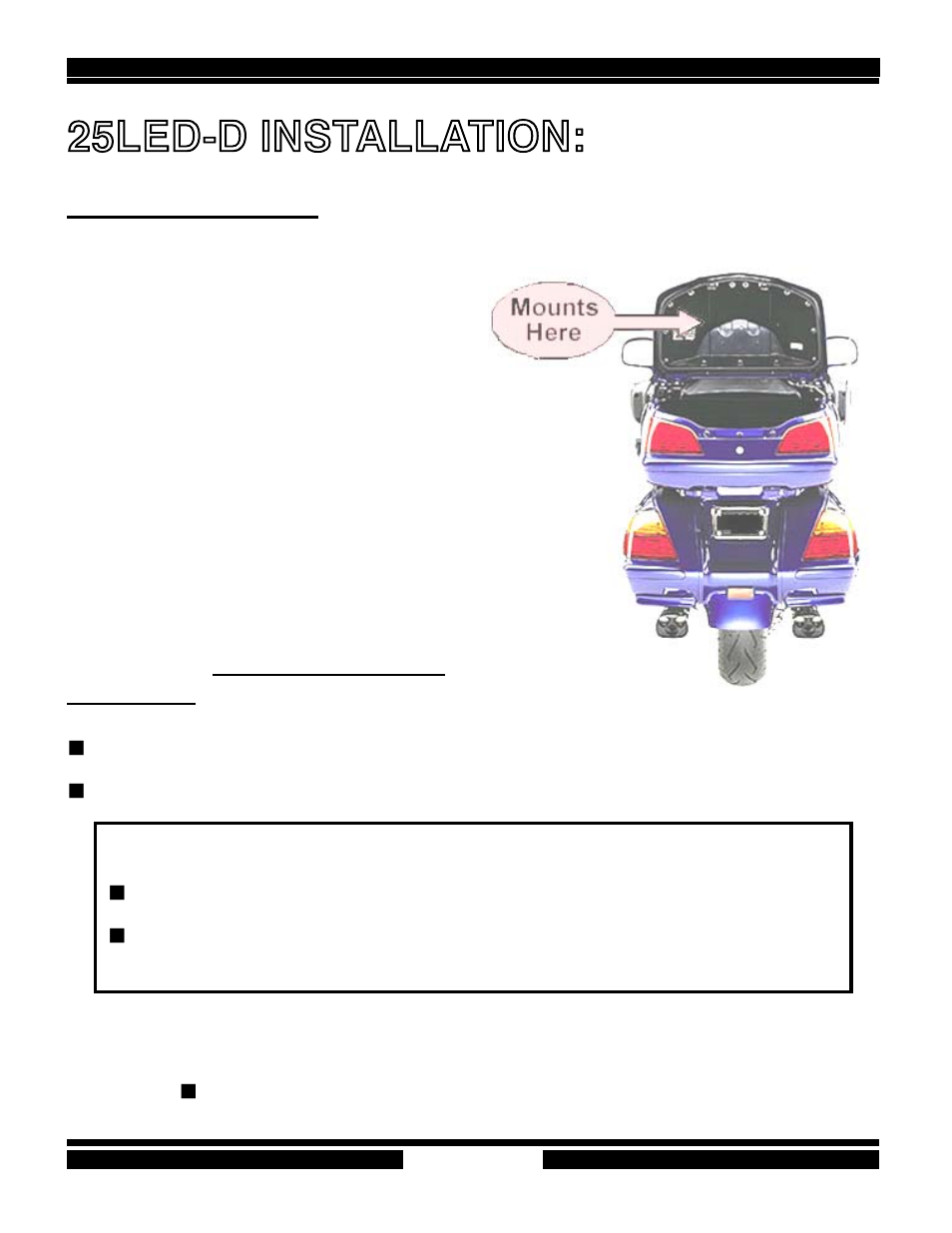 25led-d installation | Kisan Electronics ManualtailBlazer User Manual | Page 19 / 30