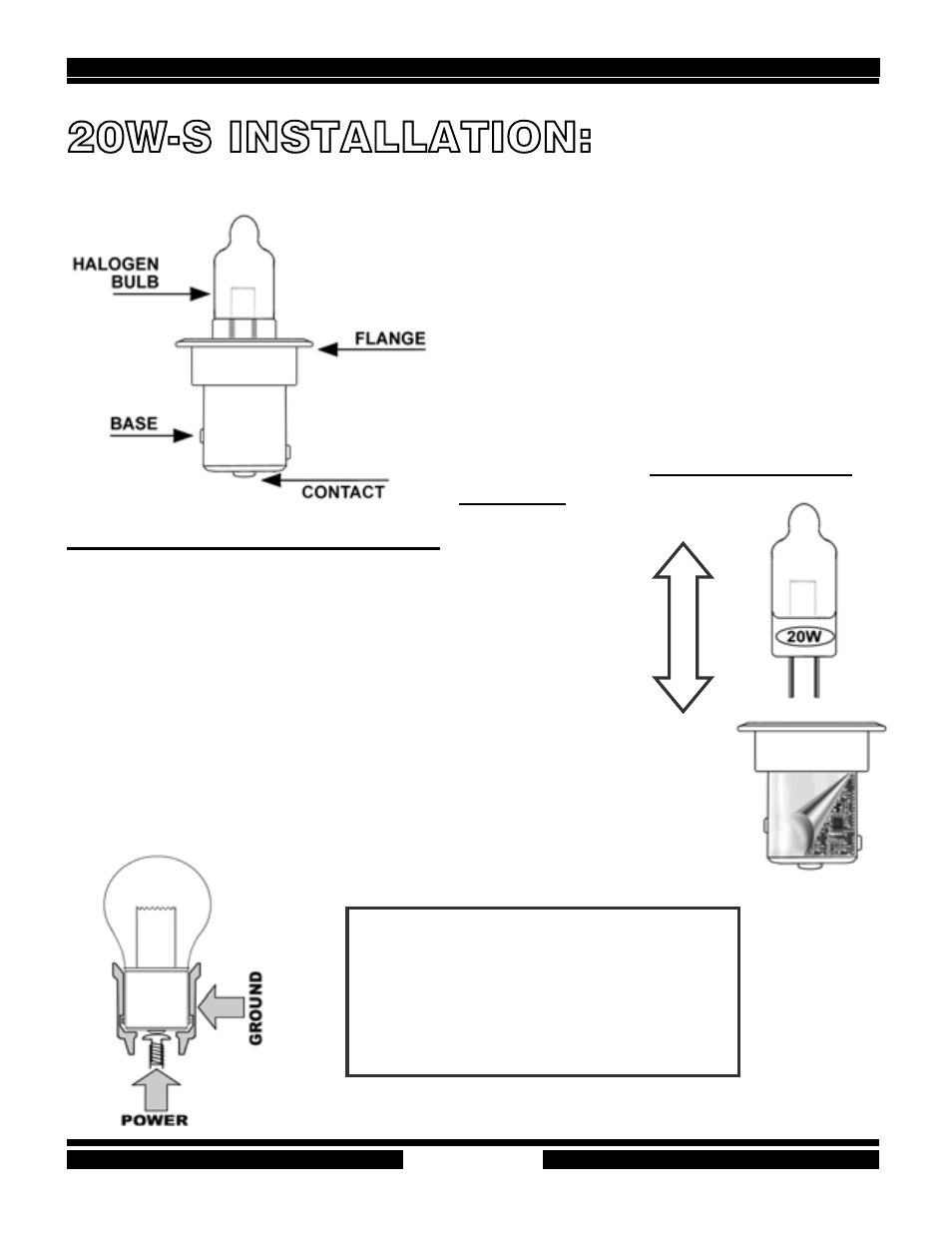 20w-s installation | Kisan Electronics ManualtailBlazer User Manual | Page 7 / 30