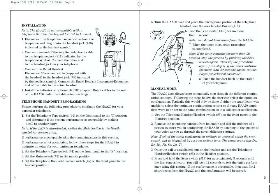 Bogen HAA20 User Manual | Page 4 / 8