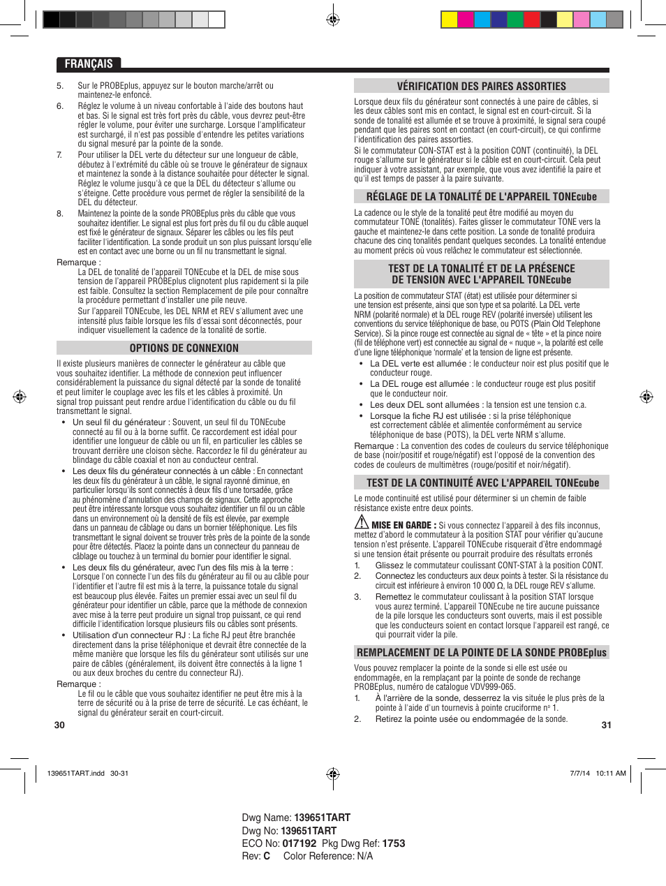 Français | Klein Tools VDV500-051 User Manual | Page 16 / 17