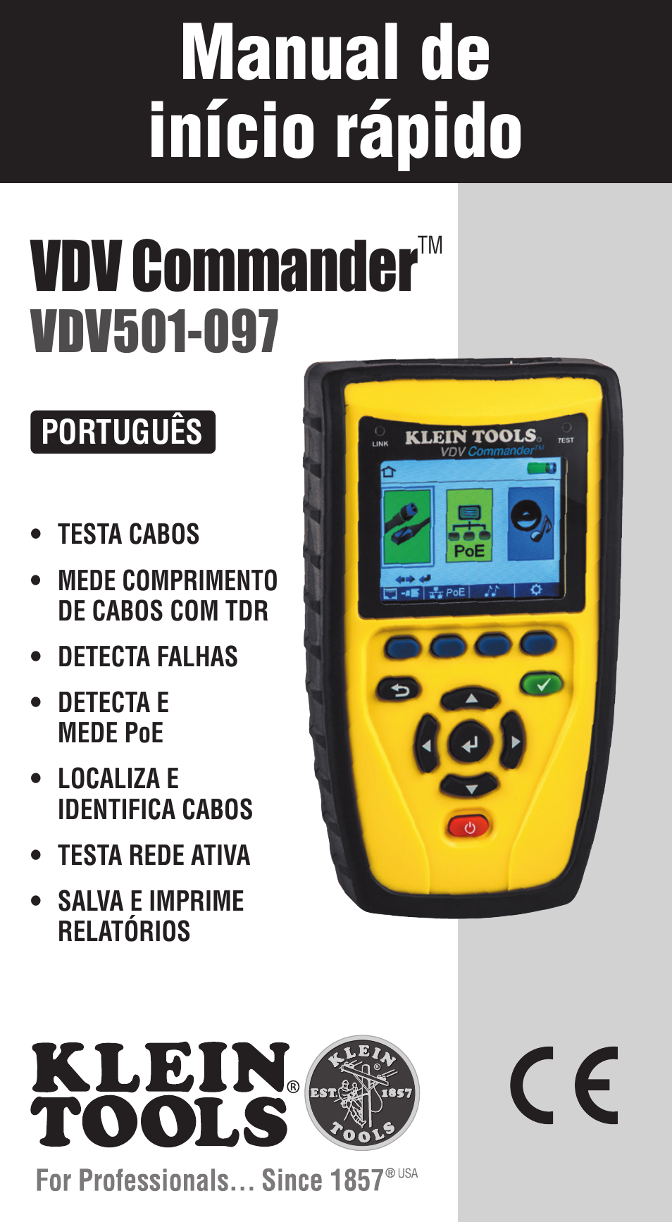 Manual de início rápido, Vdv commander | Klein Tools VDV501828 User Manual | Page 21 / 40