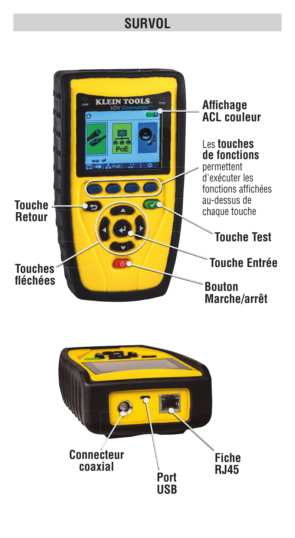 Survol | Klein Tools VDV501828 User Manual | Page 32 / 40