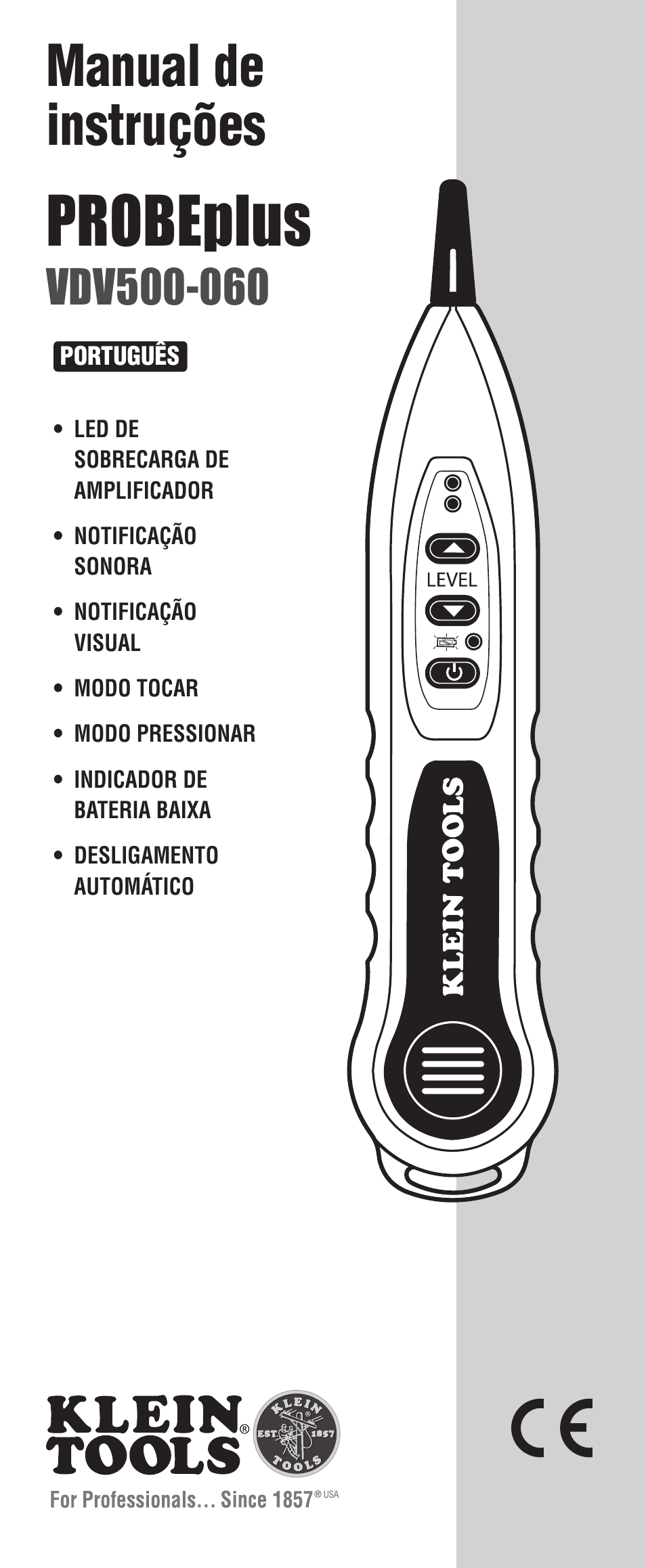 Probeplus, Manual de instruções | Klein Tools VDV500-060 User Manual | Page 13 / 24