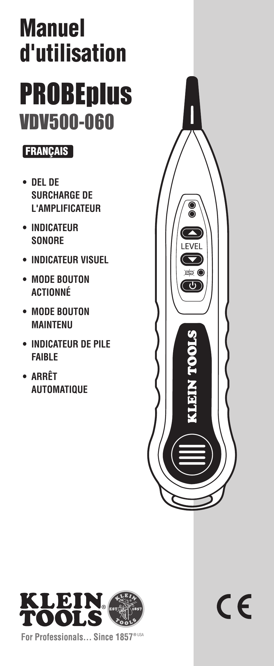 Probeplus, Manuel d'utilisation | Klein Tools VDV500-060 User Manual | Page 19 / 24