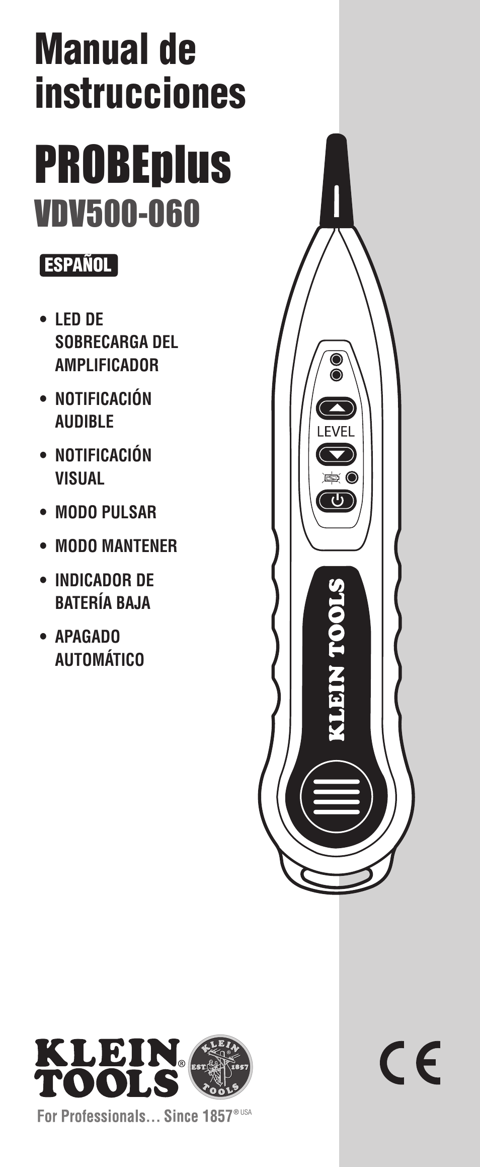 Probeplus, Manual de instrucciones | Klein Tools VDV500-060 User Manual | Page 7 / 24