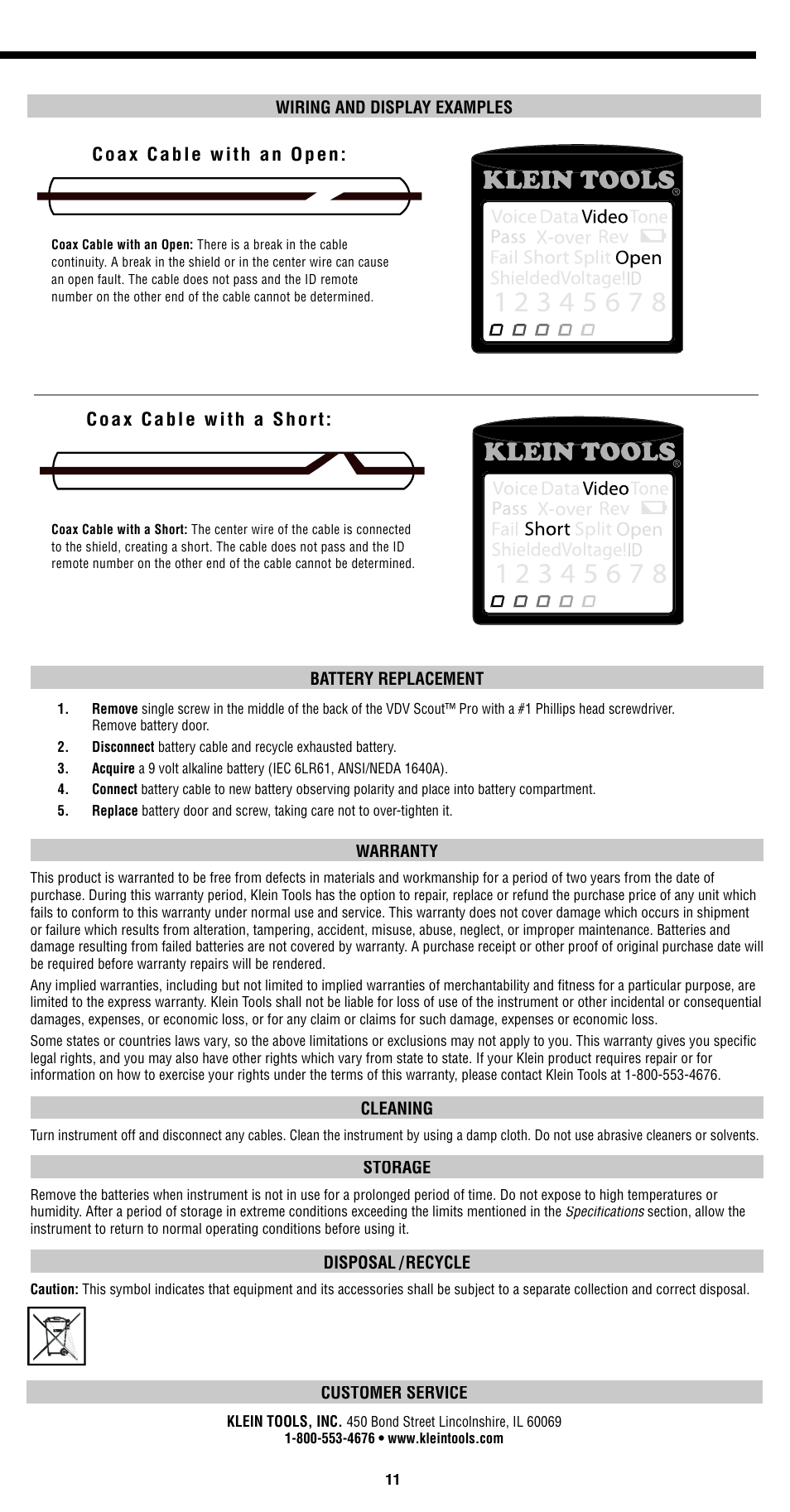 English | Klein Tools VDV501-814 User Manual | Page 11 / 36