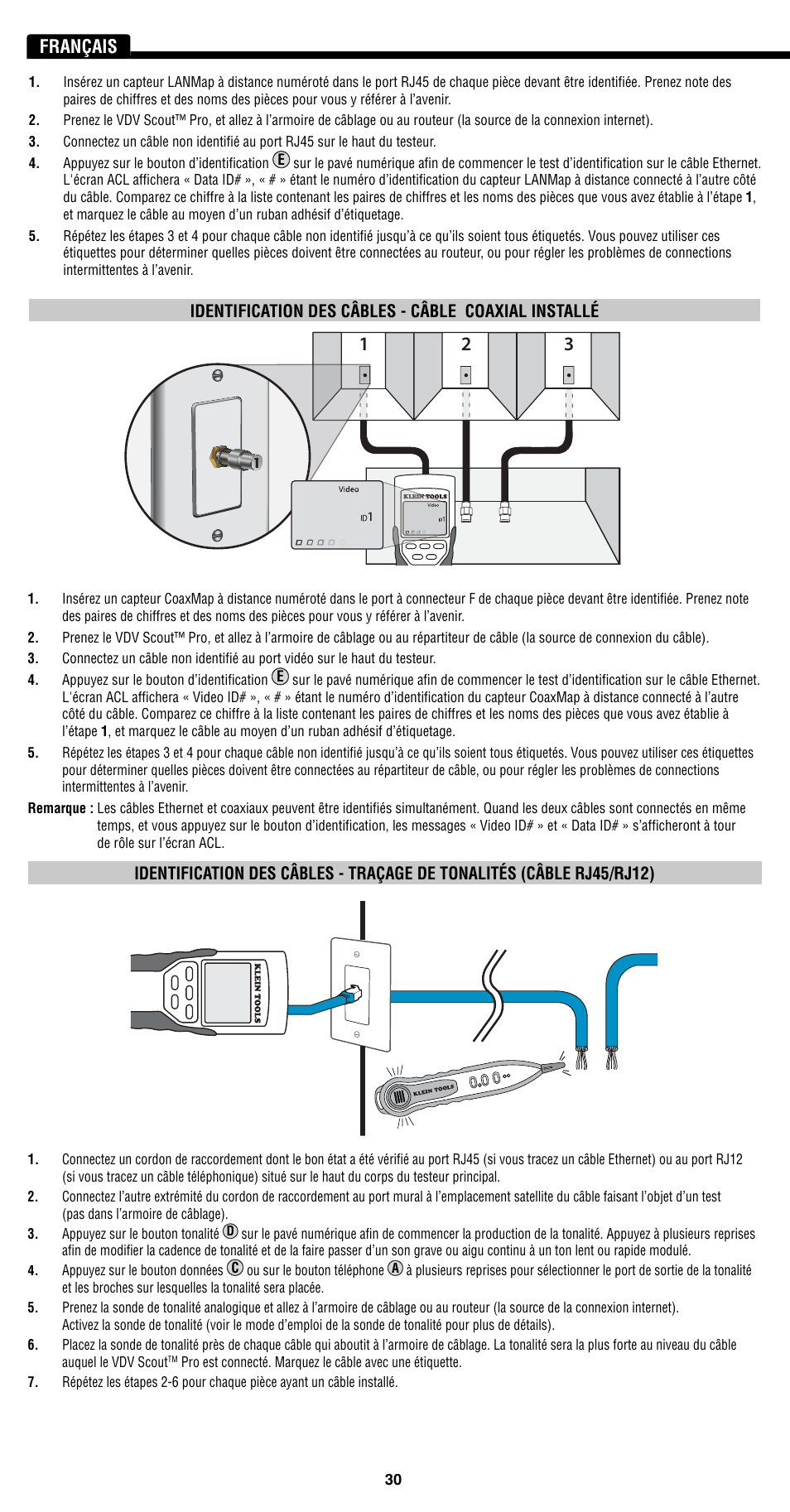 Klein Tools VDV501-814 User Manual | Page 30 / 36