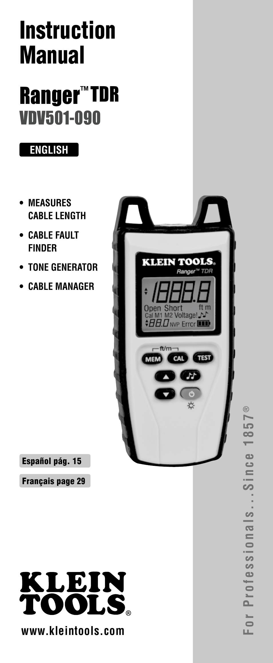 Klein Tools VDV501-090 User Manual | 44 pages