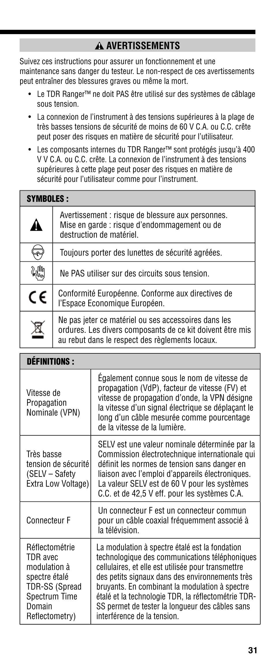 Klein Tools VDV501-090 User Manual | Page 31 / 44