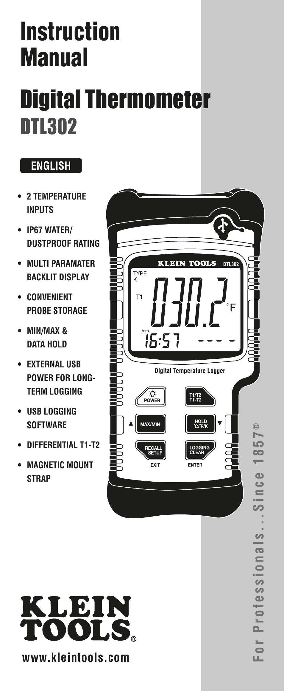 Klein Tools DTL302 User Manual | 36 pages