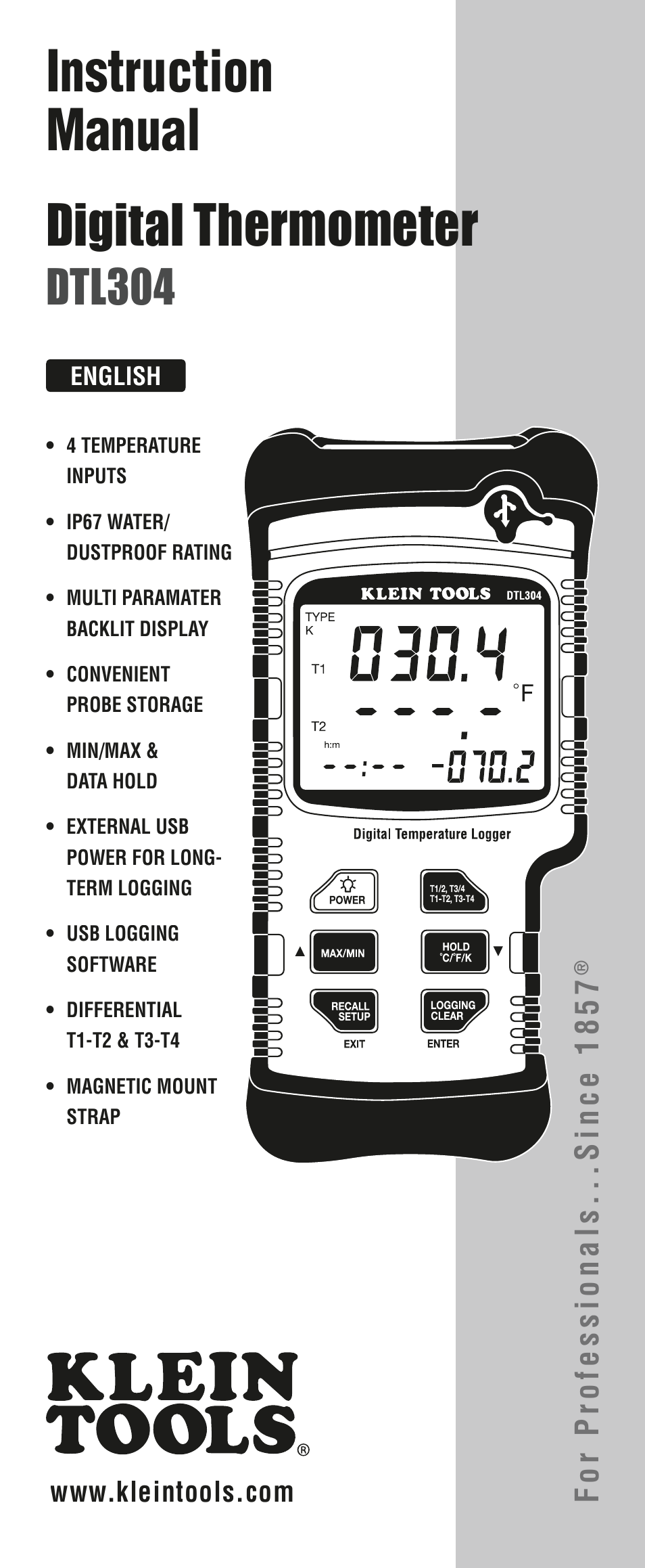 Klein Tools DTL304 User Manual | 36 pages