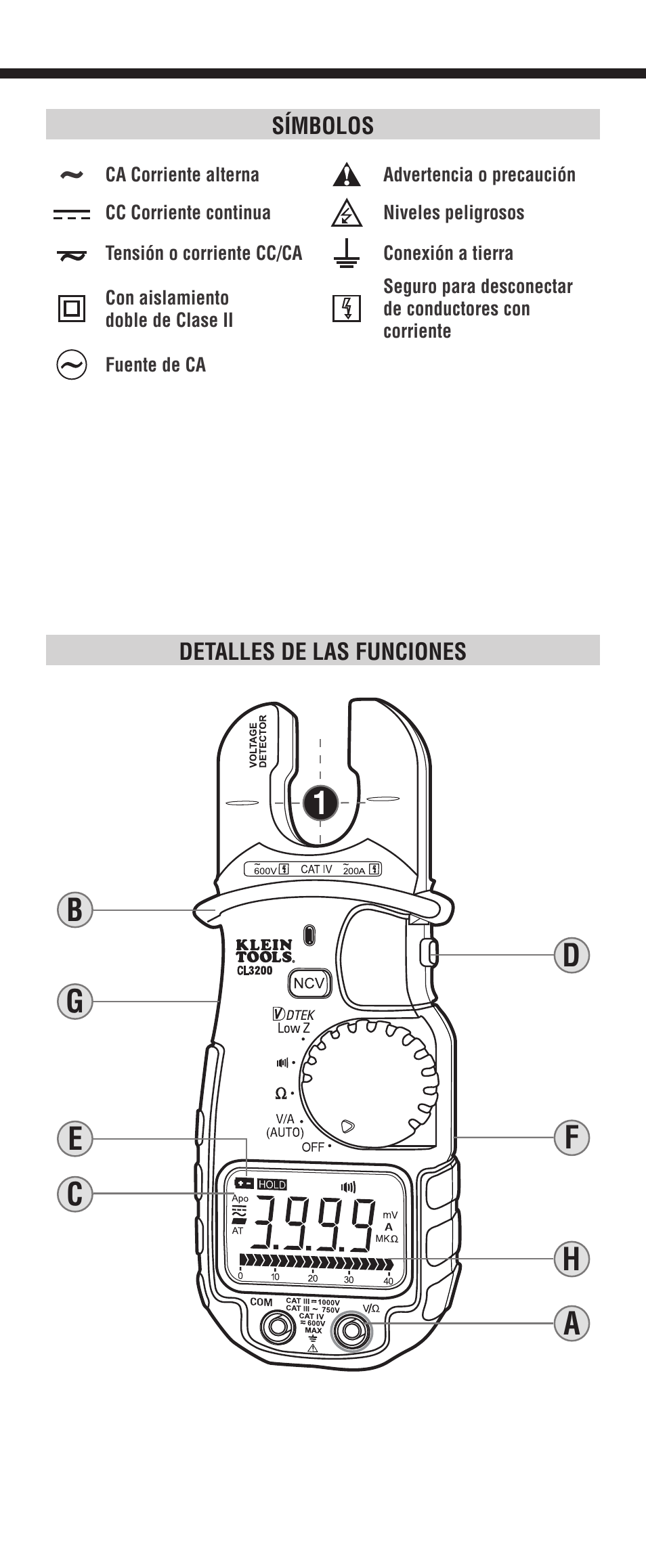 Klein Tools CL3200 User Manual | Page 11 / 24