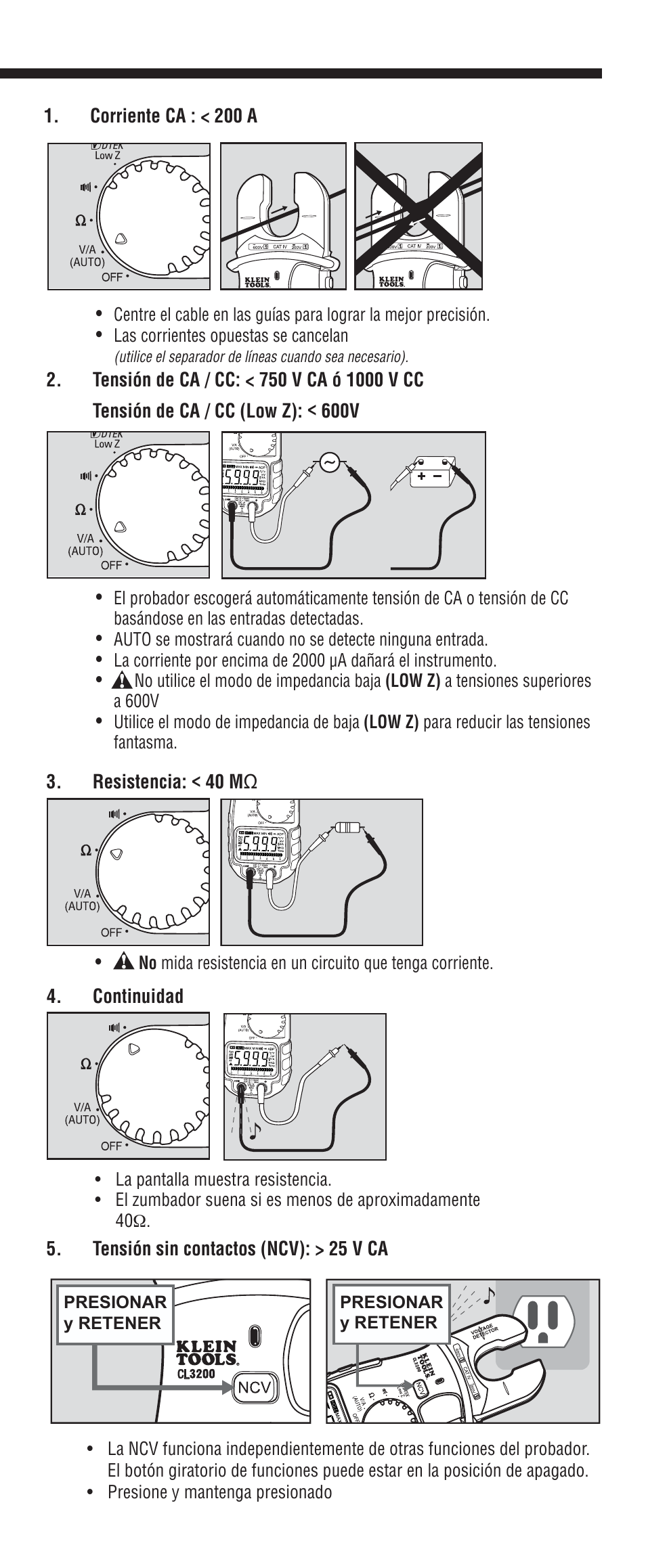 Klein Tools CL3200 User Manual | Page 13 / 24