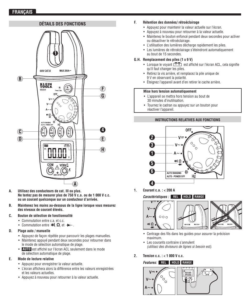 Klein Tools CL3000 User Manual | Page 10 / 12