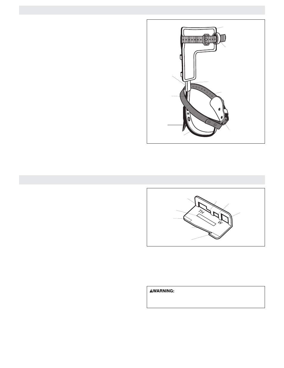 Construction of klein pole and tree climbers, The klein gaff gauge | Klein Tools Pole and Tree Climbers, Including Gaff Sharpening User Manual | Page 2 / 16