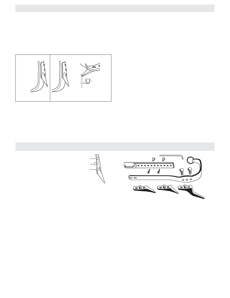 Gaff sharpening instructions, Gaff assembly and ordering instructions | Klein Tools Pole and Tree Climbers, Including Gaff Sharpening User Manual | Page 7 / 16