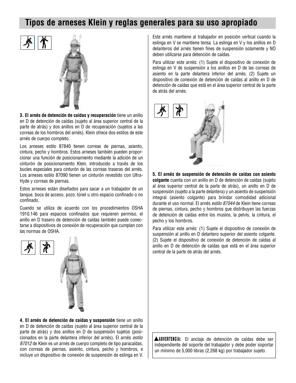 Klein Tools Harnesses User Manual | Page 34 / 48
