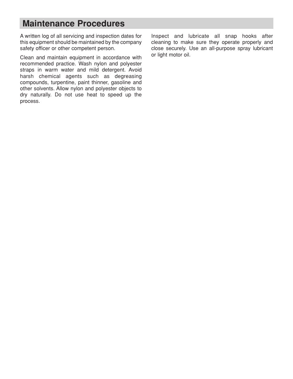 Maintenance procedures | Klein Tools Occupational Protective Connecting Devices User Manual | Page 12 / 32