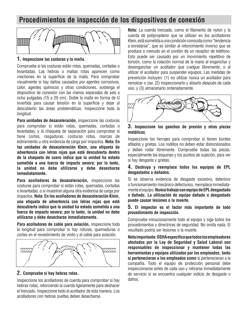 Klein Tools Occupational Protective Connecting Devices User Manual | Page 27 / 32