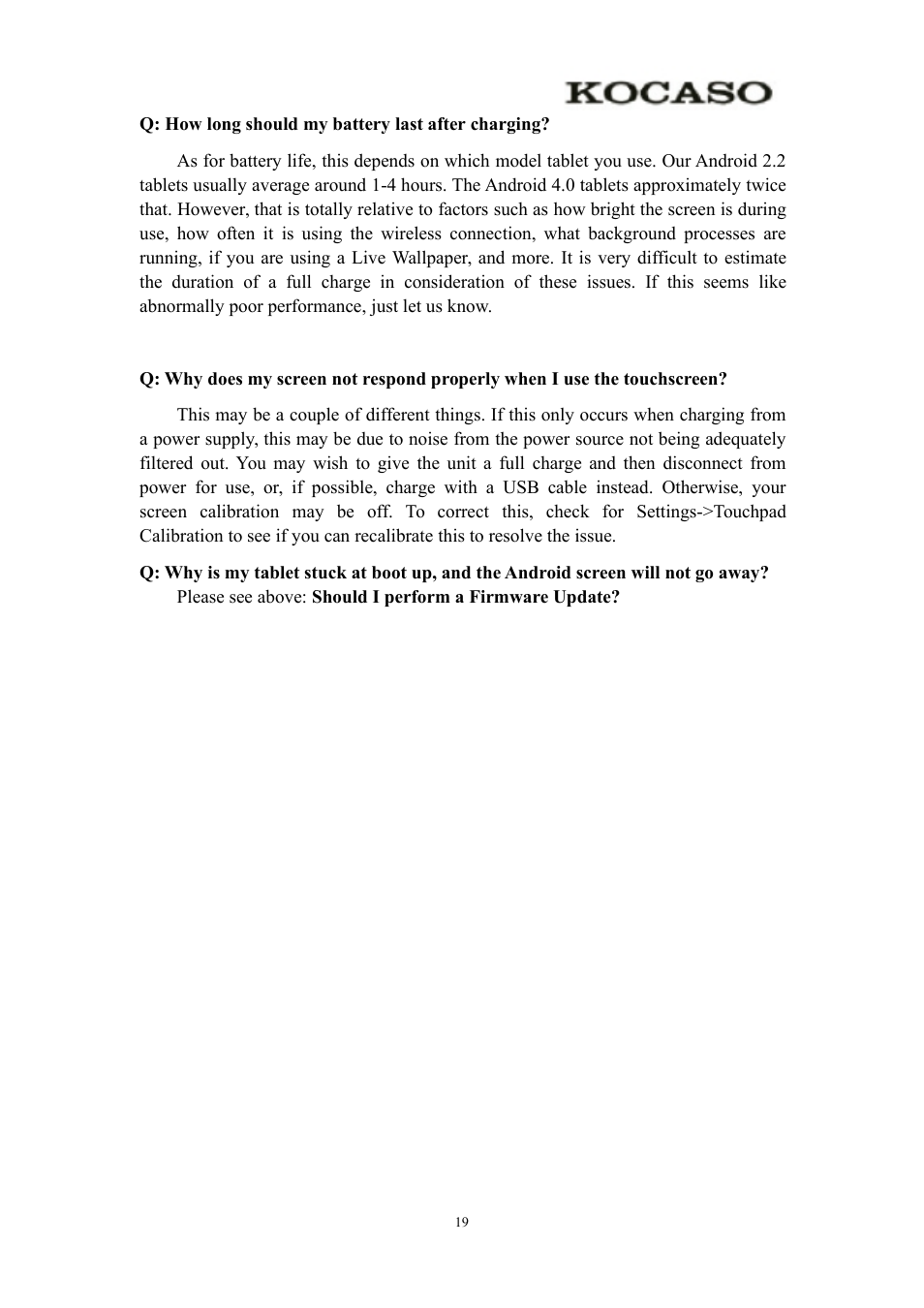 KOCASO Kmini User Manual | Page 21 / 22