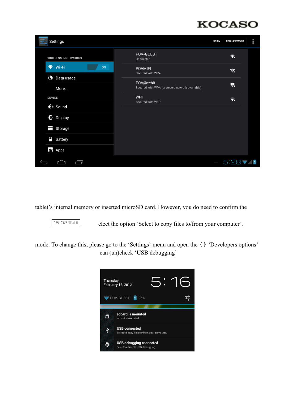 3 connecting the tablet to your pc | KOCASO M1062 User Manual | Page 11 / 14