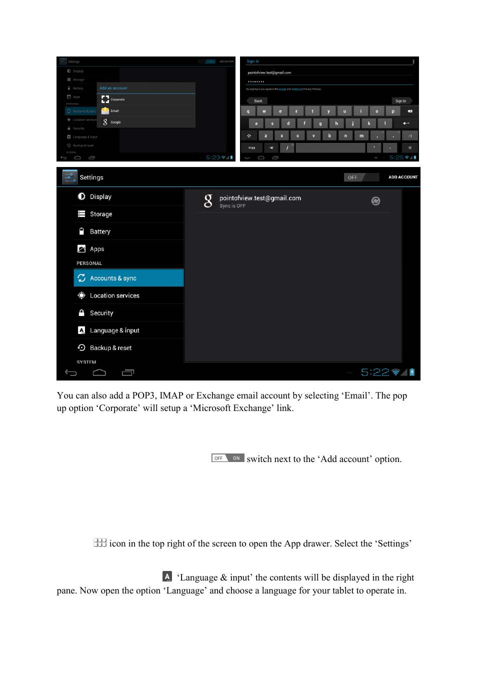 0 basic setup, 1 changing operating language | KOCASO M1070 User Manual | Page 9 / 14