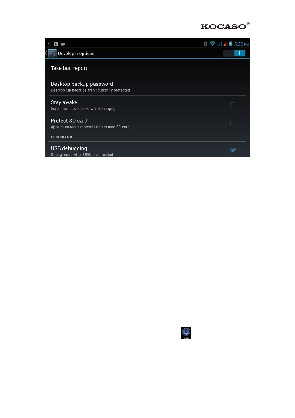 20 about tablet, 5 multi-media, 1 music | KOCASO M6200 User Manual | Page 45 / 61