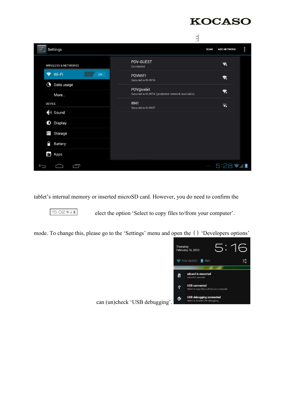 3 connecting the tablet to your pc | KOCASO M736 User Manual | Page 10 / 13