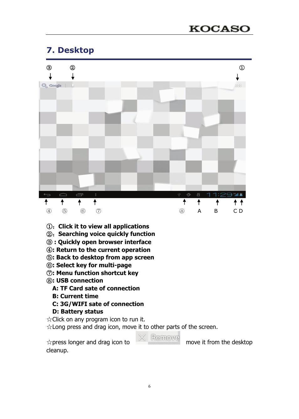 Desktop | KOCASO M750 User Manual | Page 11 / 36