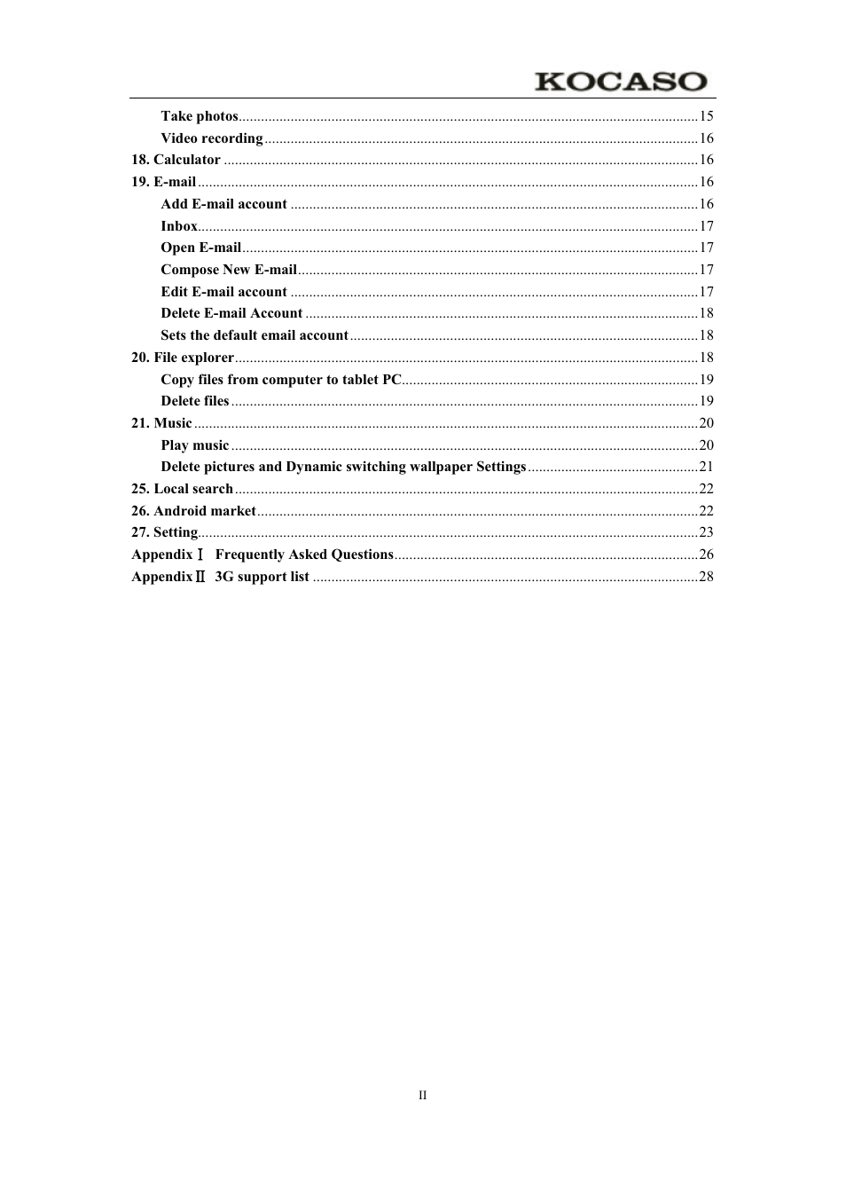 KOCASO M750 User Manual | Page 4 / 36