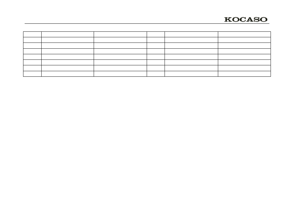 KOCASO M752 User Manual | Page 32 / 32